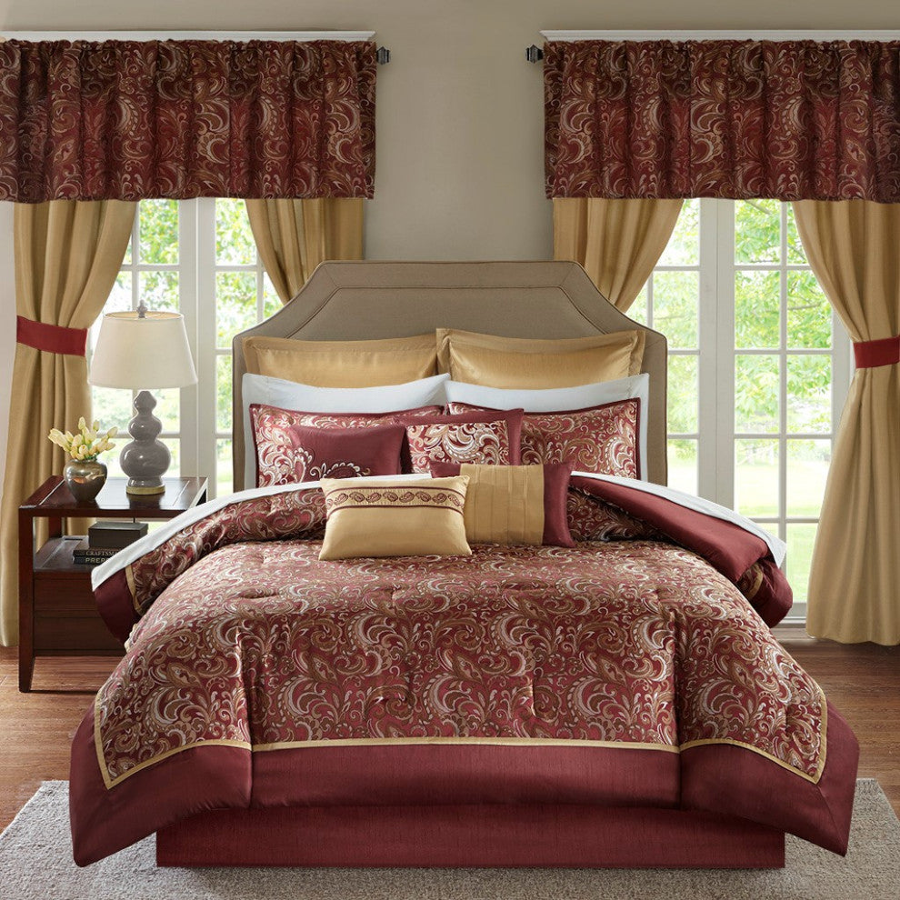 Madison Park Essentials Brystol 24-Piece Traditional Room-in-a-bag Set