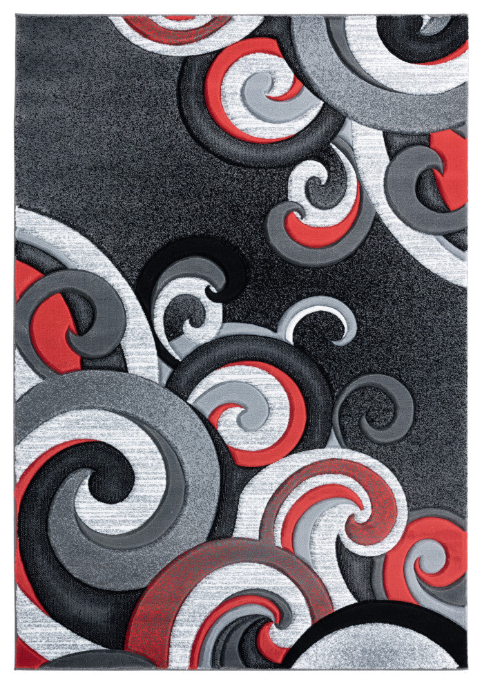 United Weavers Bristol Rhiannon Red Area Rug 5'3x7'6