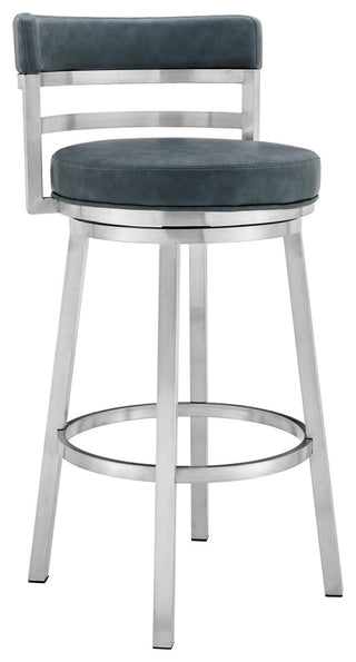 Madrid Swivel Stool, Blue, 26