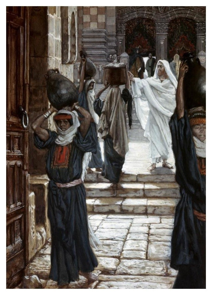 "Jesus Forbids The Carrying of Vesselsthrough Temple" Paper Art, 18"x24"