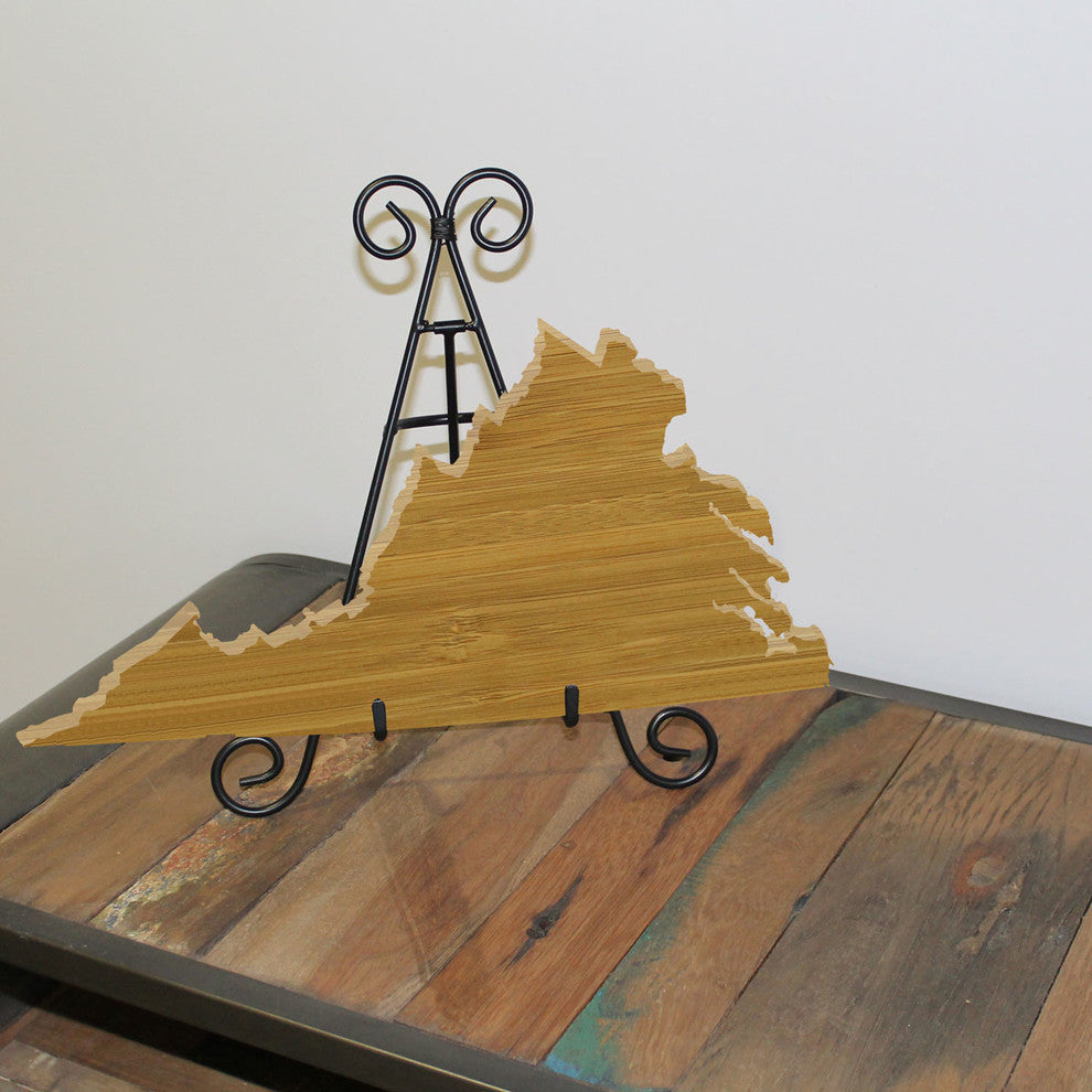 State Shaped Cutting Boards, Brown Richlite, Virginia