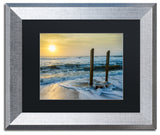 PIPA Fine Art 'Kissed by the Sea' Matted Framed Art, 14x11
