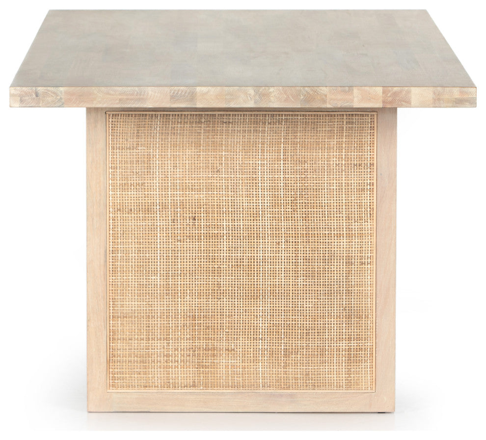 Clarita Dining Table-White Wash Mango