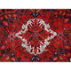 Barn Red Pure Wool Hand Knotted Vintage Persian Heriz Oriental Rug 8'2"x11'10"