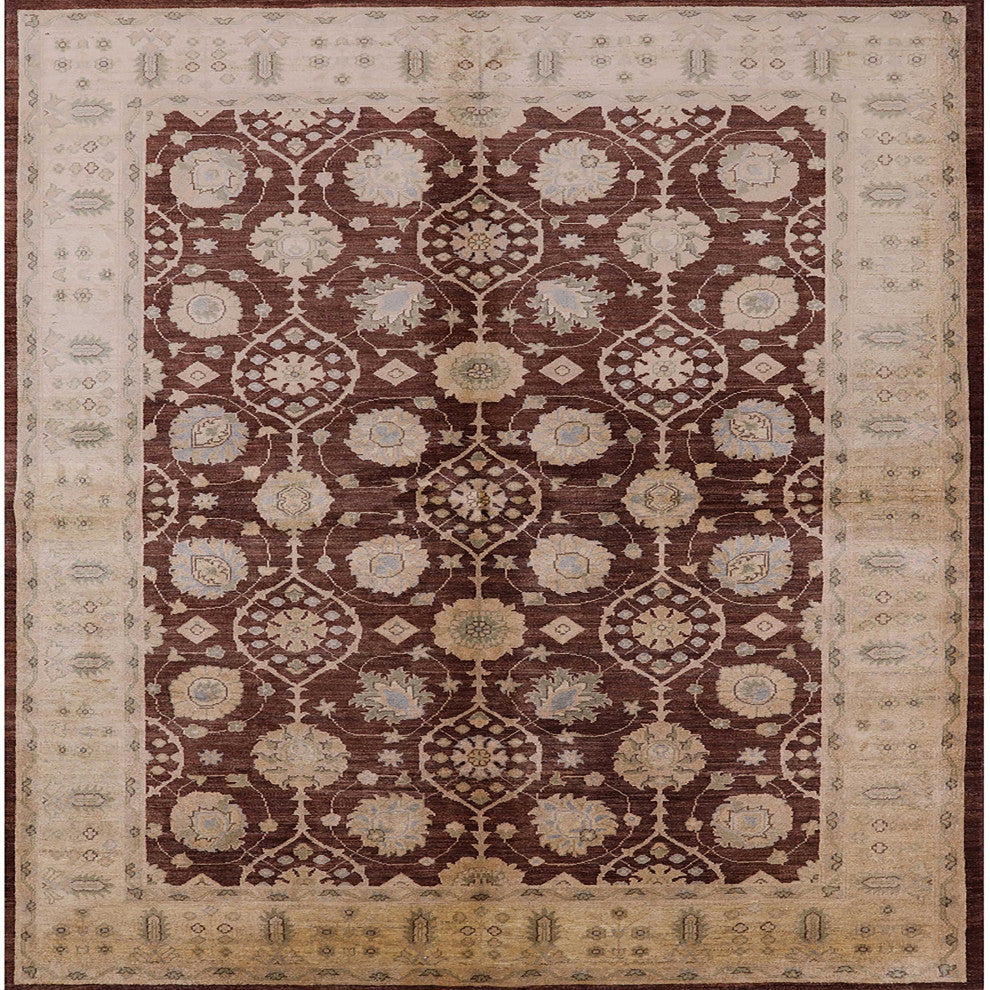 Ahgly Company Indoor Square Mid-Century Modern Area Rugs, 4' Square