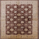 Ahgly Company Indoor Square Mid-Century Modern Area Rugs, 4' Square