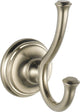 Delta Cassidy Double Robe Hook, Stainless, 79735-SS