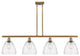 Innovations 516-4I-BB-GBD-94-LED 4 Light Island Light, Brushed Brass