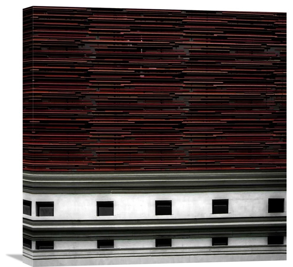 "Wall Design" Stretched Canvas Giclee by Gilbert Claes, 22"x22"