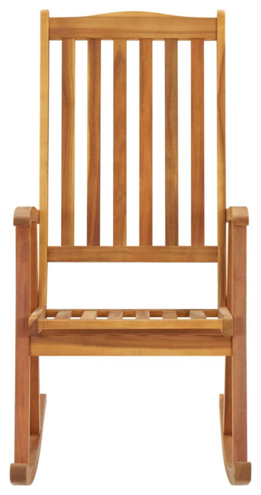Vidaxl Rocking Chair With Cushions Solid Acacia Wood