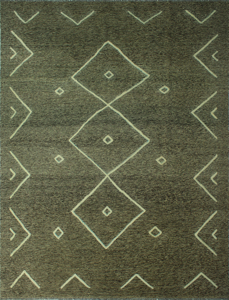 High-Low Kilim Emad Charcoal Rug