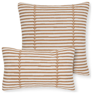 Sincerity Caramel Indoor/Outdoor Performance Pillow, 20"x20"