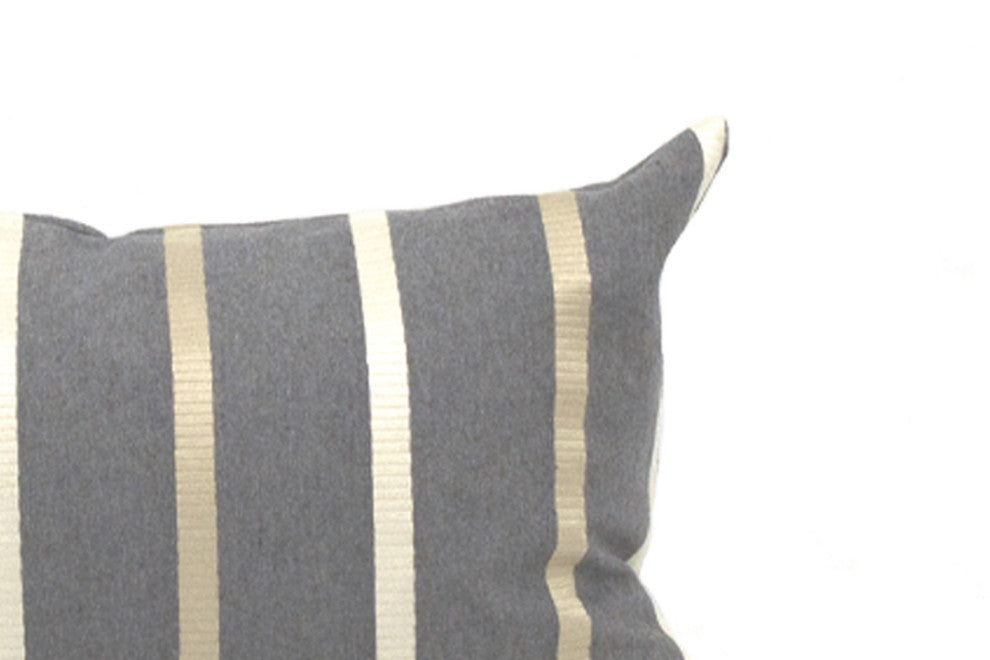 Mica Stripe Cushion Cover, 13" X 18"