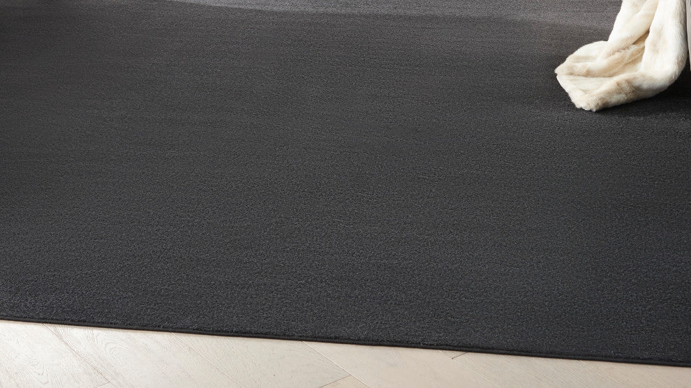 Nourison Essentials 9' x Square Black Outdoor Area Rug