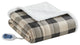 Woolrich Heated 60x70" Buffalo Check Electric Throw Blanket, Tan
