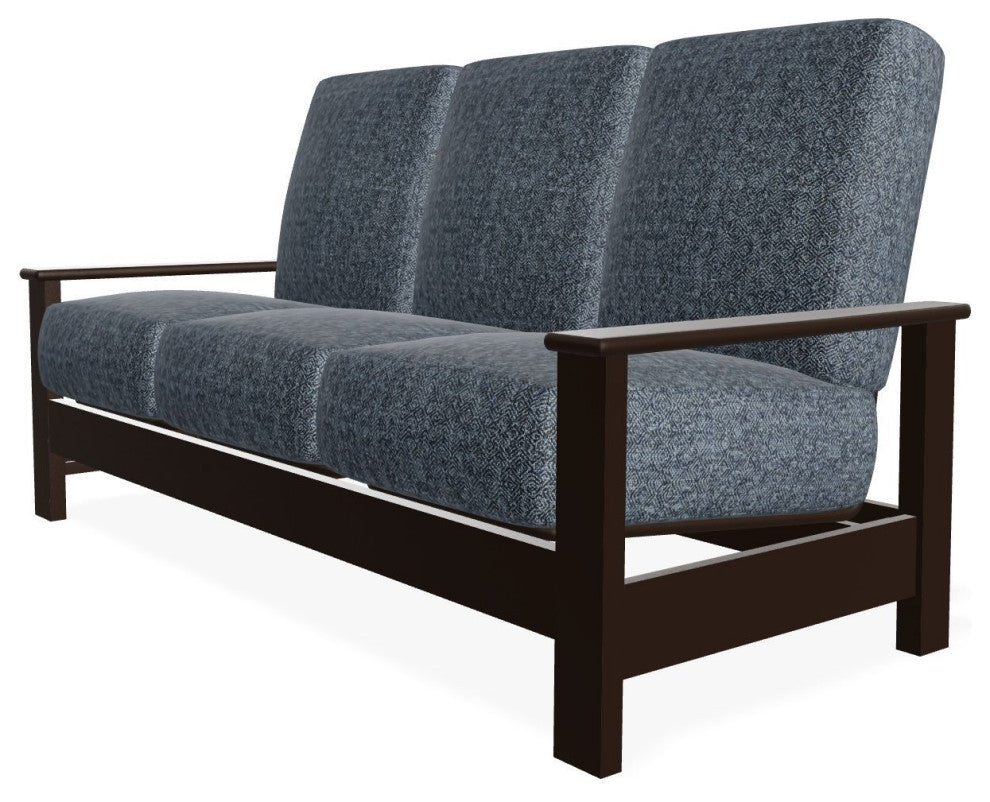 Leeward Deep Seat 3-Seat Outdoor Sofa, Restore Indigo/Kona