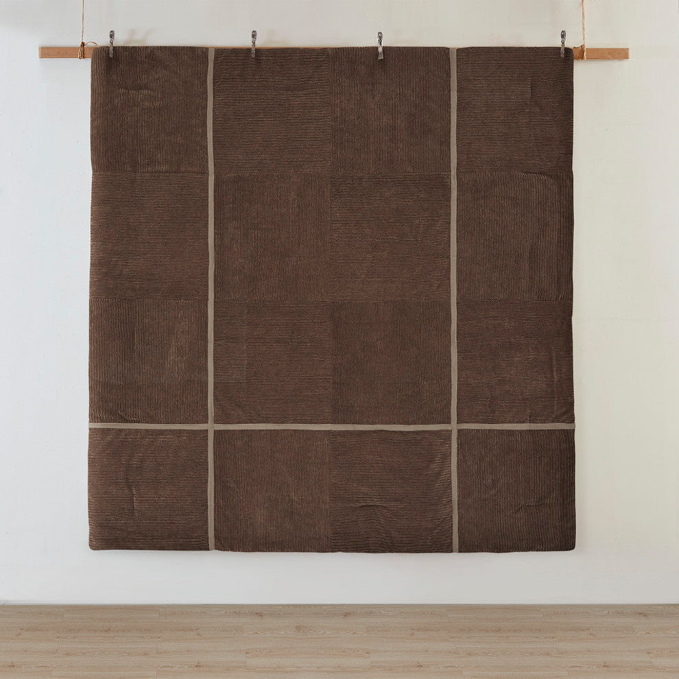 Madison Park Dallas 7 Piece Micro Corduroy Comforter Set