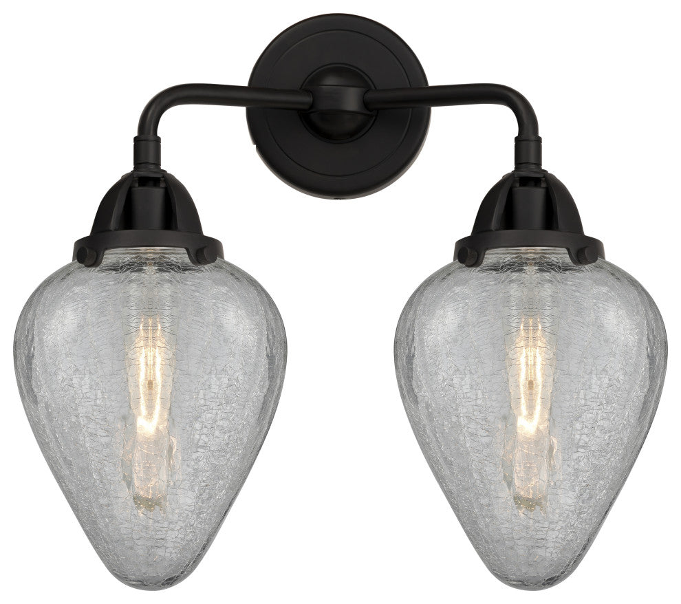 Innovations Lighting 288-2W-BK-G165 Geneseo 2 Light 14.5" Bath Vanity Light
