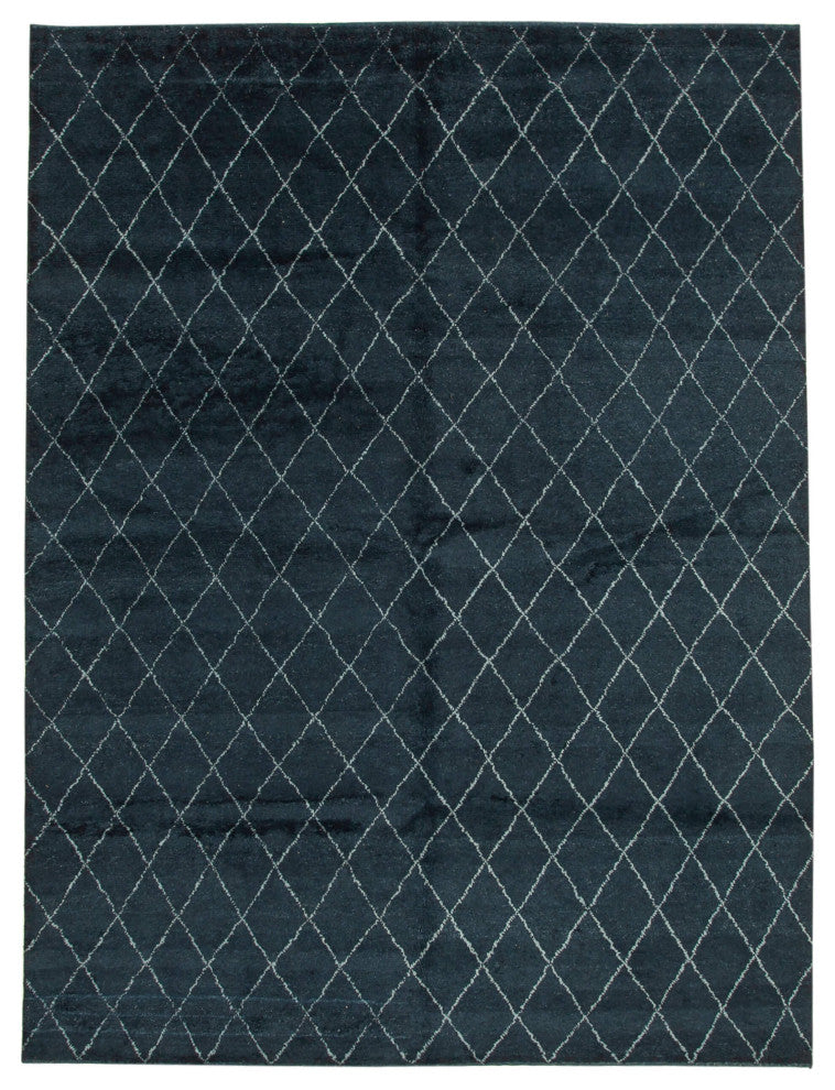 Rug N Carpet - Handmade Unique 9' 1'' x 12' 2'' Moroccan Area Rug