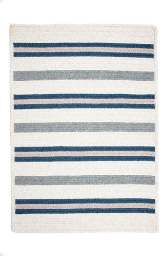 Colonial Mills Allure AL59 Polo Blue Stripes Area Rug, Rectangular 2'x6'