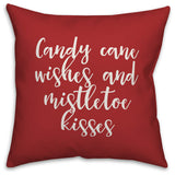 Let It Snow, Red 18x18 Throw Pillow Cover