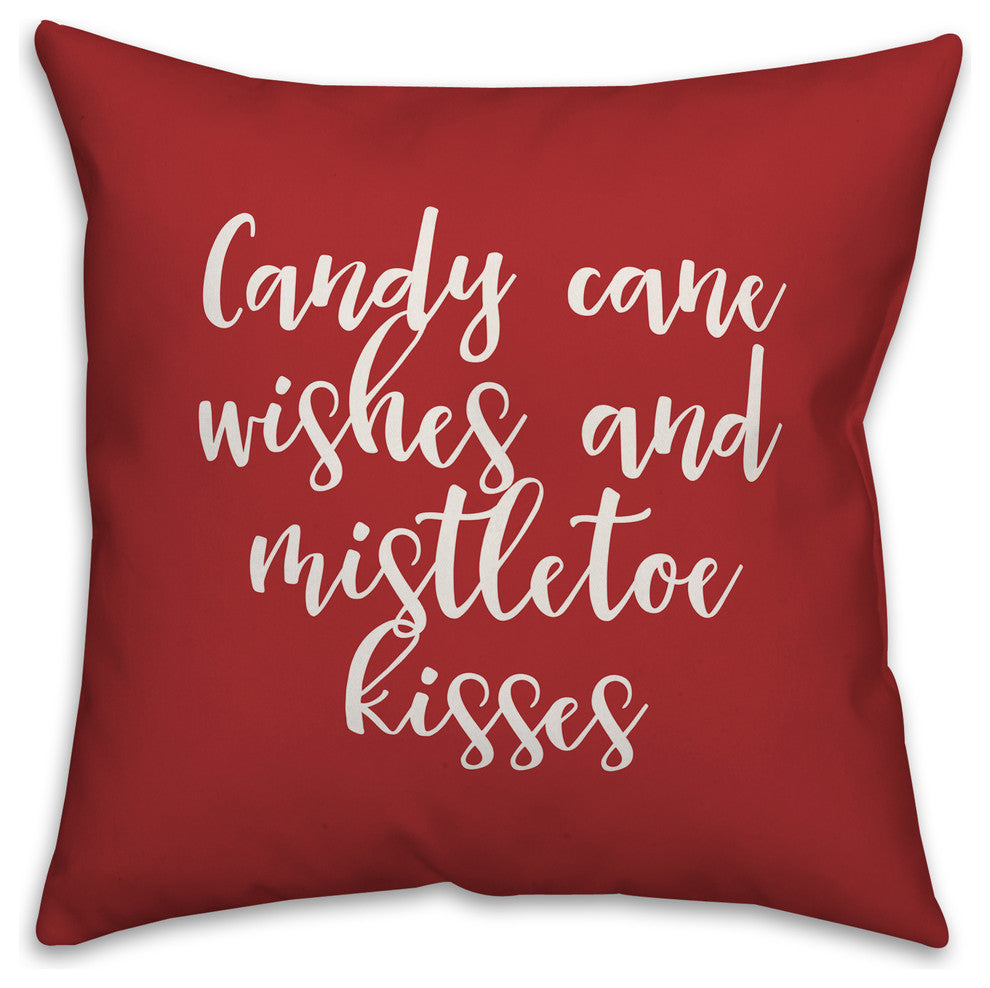 Let It Snow, Red 18x18 Throw Pillow Cover