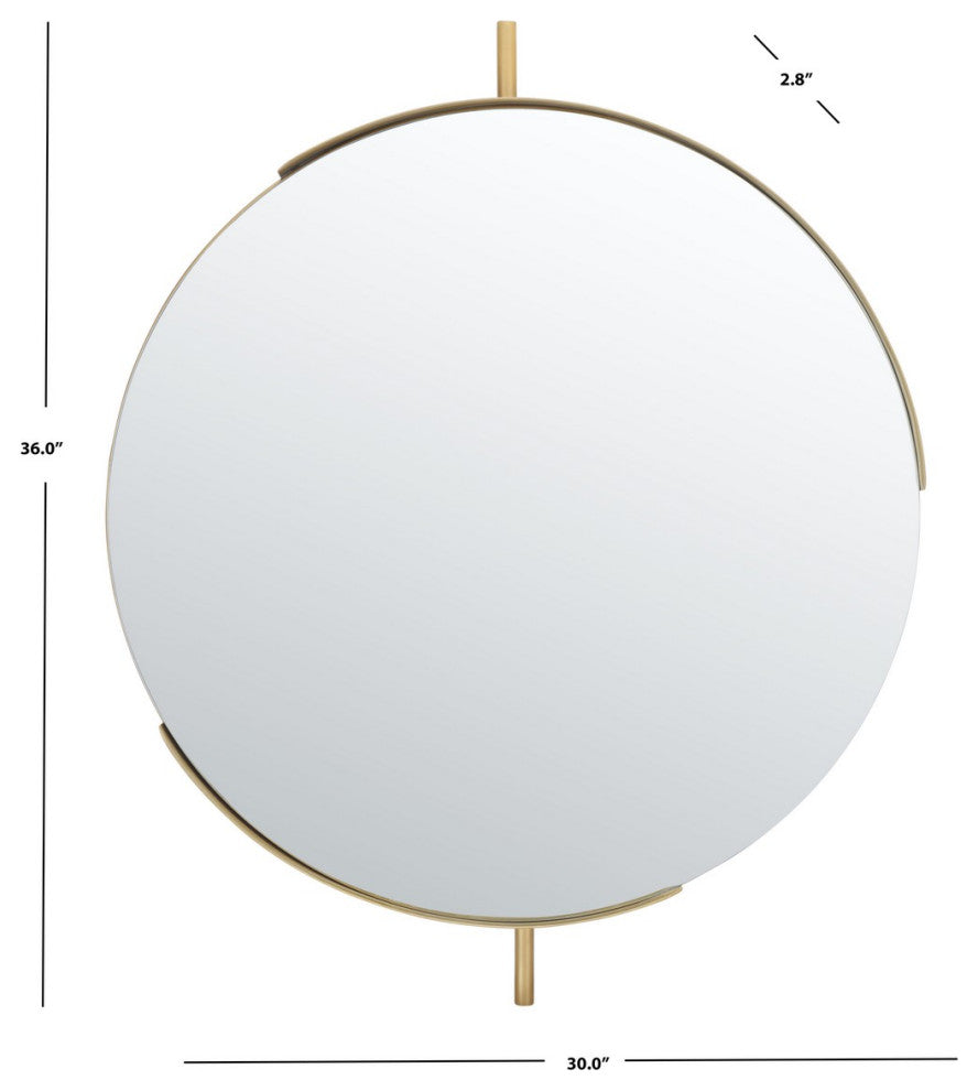 Safavieh Orford Mirror Brushed Brass