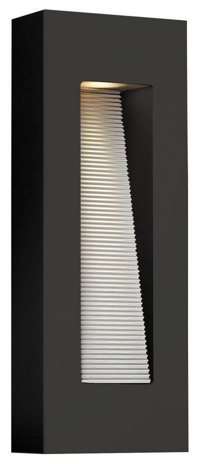 Luna Small Outdoor Wall Sconce, Satin Black