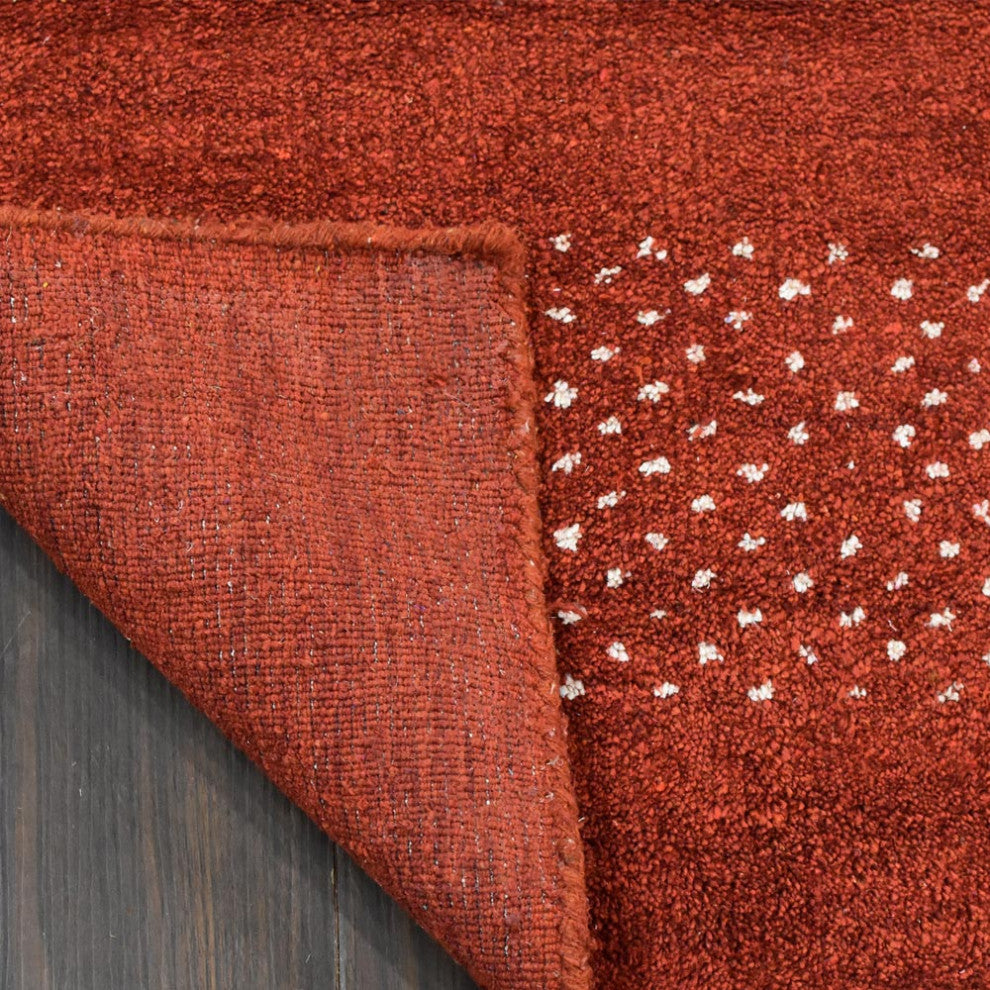 HAND KNOTTED LOOM SILK ECO-FRIENDLY RUGS-9'x12',Rectangle,Light Red,Contemporary