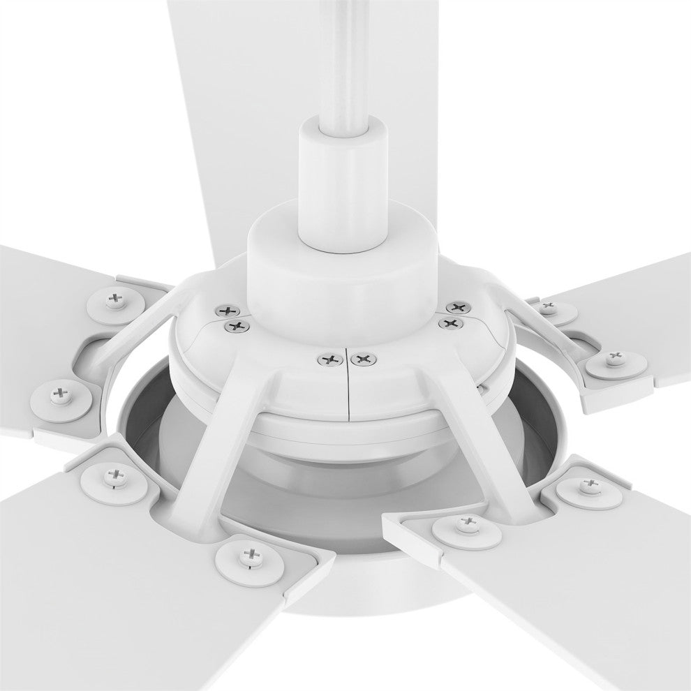 CARRO 52'' Smart Voice Control Ceiling Fan With Remote and Dim LED Lights, White