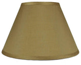 Faux Silk Lamp Shade, 6x12x8", Gold