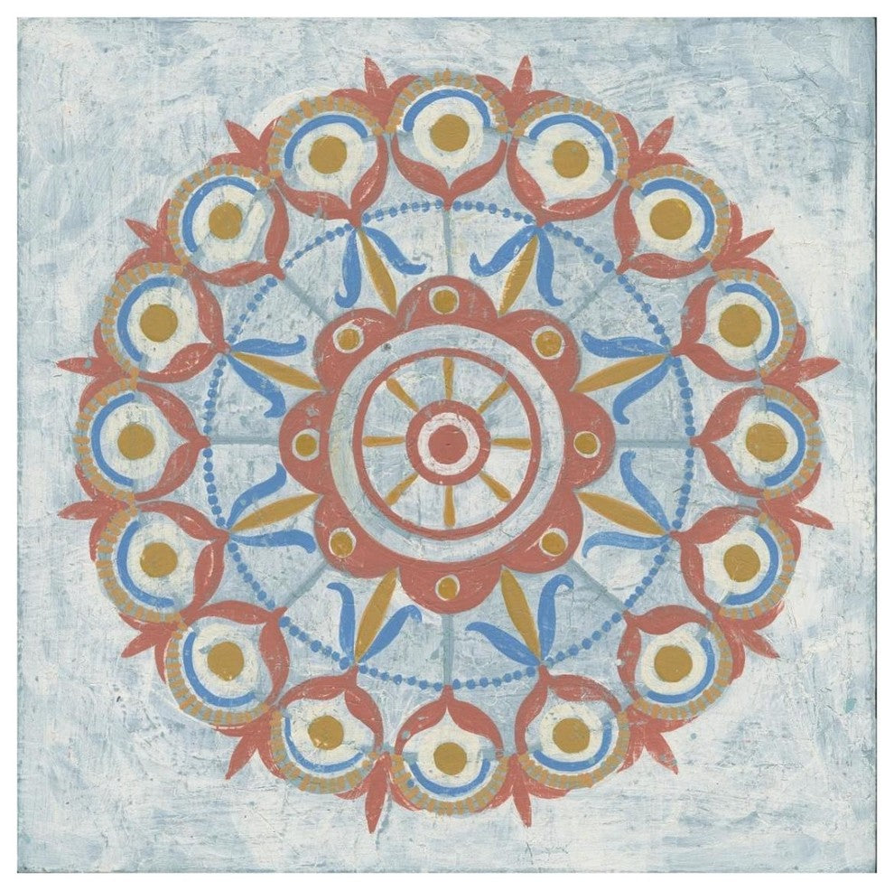 "Lakai Circle V" Digital Paper Print by Kathrine Lovell, 32"x32"