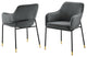 Dining Chair, Set of 2, Black Gray, Velvet, Modern Cafe Bistro Hospitality
