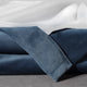 Signature Plush Velvet Blackout Curtain Single Panel, Varsity Blue, 50"w X 108"l