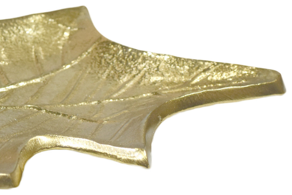 Handmade Decorative Aluminium Tray, Gold Color Coated