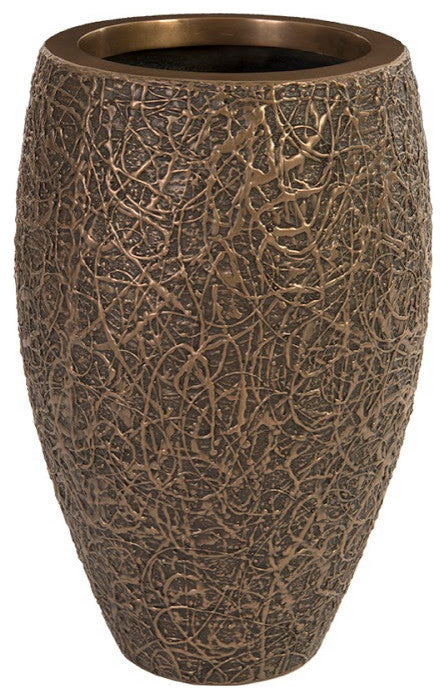 String Theory Planter, Bronze, Small