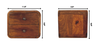 Floating Mini Chestnut Nightsand