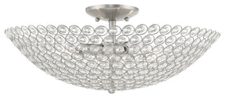 Livex Lighting Brushed Nickel 4-Light Ceiling Mount