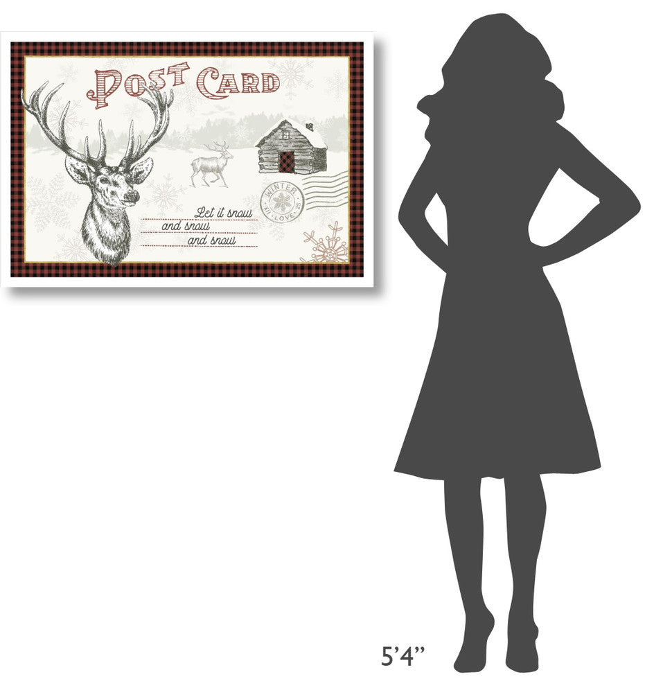 "Winter Reindeer I" Digital Paper Print by Sue Schlabach, 38"x26"