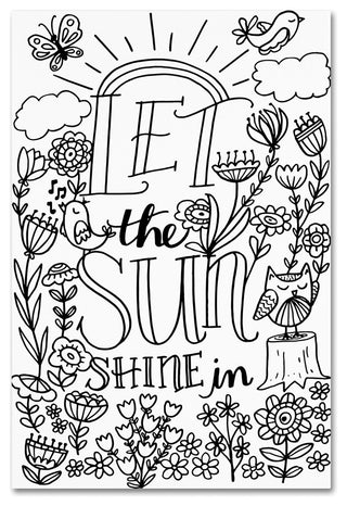 Elizabeth Caldwell 'Let The Sun Shine' Canvas Art, 12x19