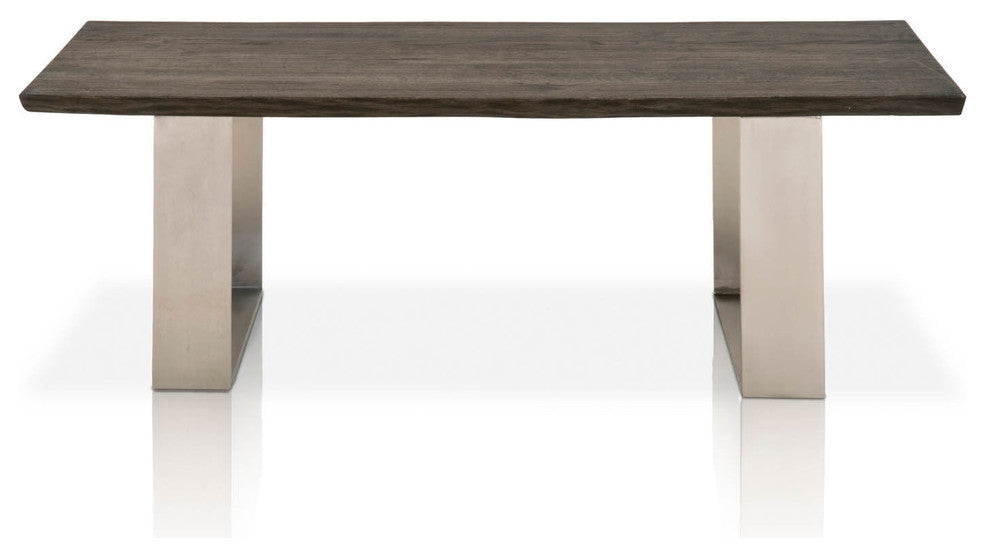 Coffee Table With U Shaped Legs Charcoal Oak Brown