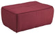 Modern Contemporary Living Room Upholstered Ottoman Berry