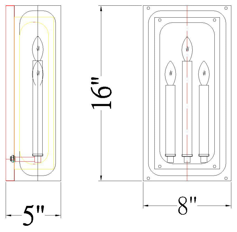 Z-Lite 3038-3S Easton 3 Light 16" Tall Wall Sconce - Matte Black