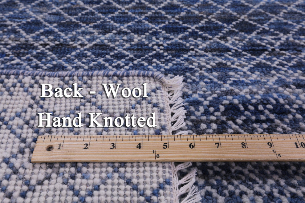 Savannah Grass Handmade Wool Rug 9' 0" X 12' 4" - Q13228