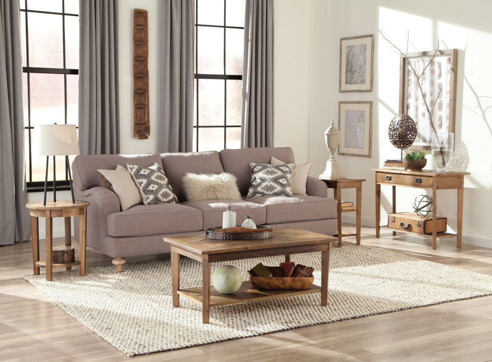 Revive - Reclaimed Round End Table, Natural