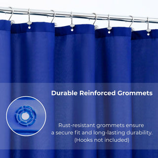 Extra Long Shower Curtain Liner Plastic 71W x 79H, Navy Blue
