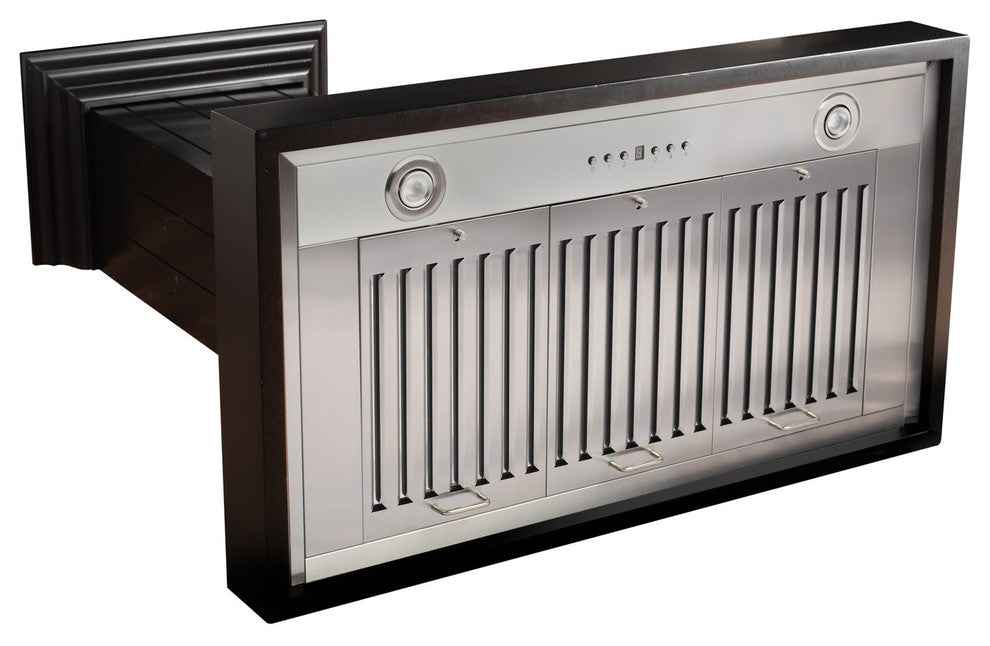 ZLINE 30" Wooden Wall Mount Range Hood in Black (KPCC-30)