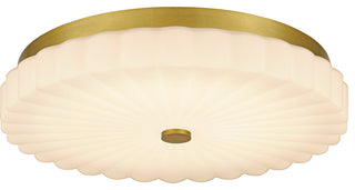 Cherbury LED Flush Mount in Brushed Gold