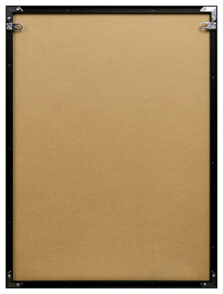 "Doberman" Black and White Pet Paintings on Printed Glass With Anodized Frame