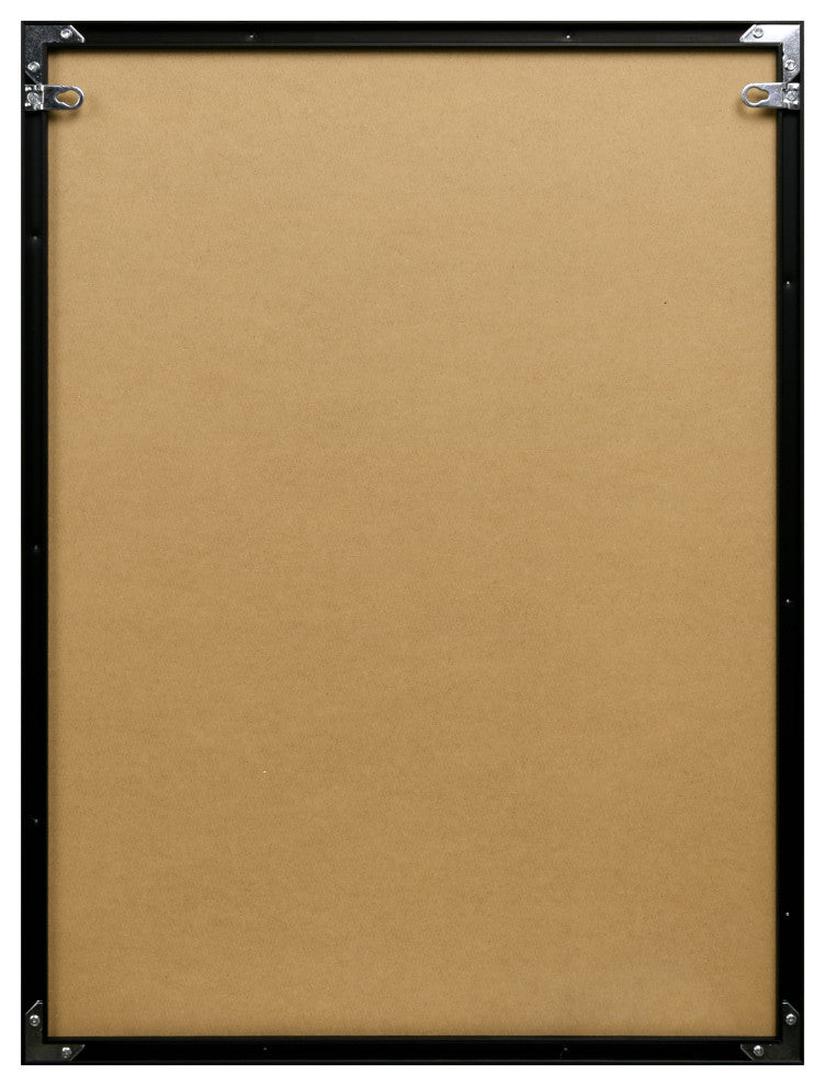 "Doberman" Black and White Pet Paintings on Printed Glass With Anodized Frame